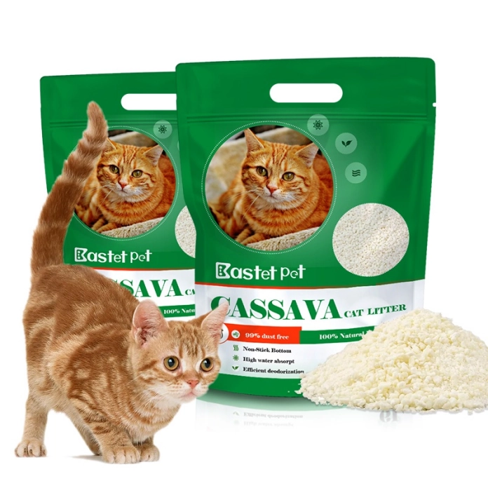 Cassava in Eco-Friendly Cat Litter
