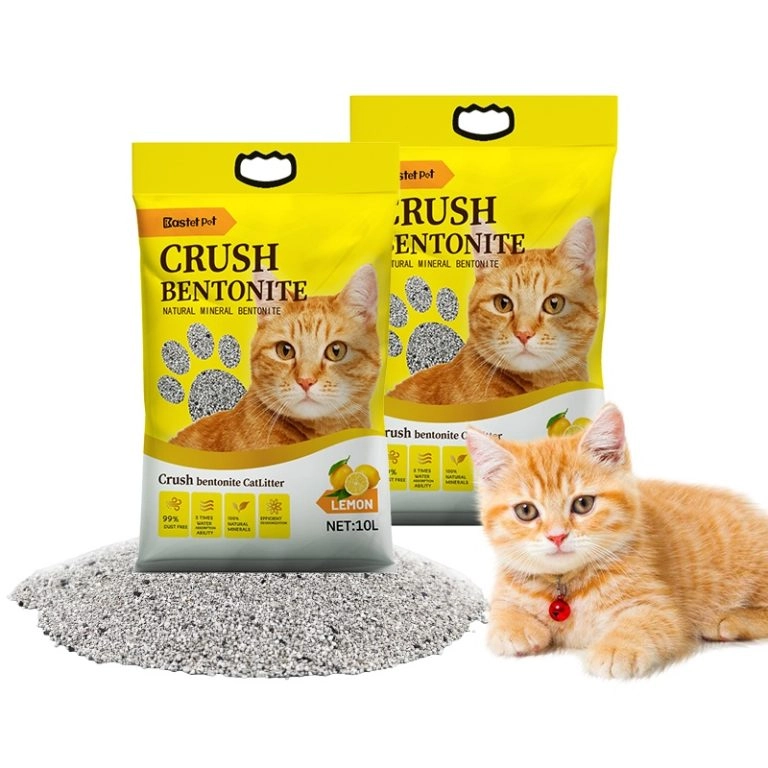 img.Crush bentonite cat litter1
