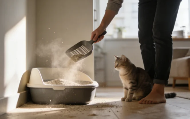 Low Dust Bentonite Cat Litter How to Stop Litter Box Dust From Coating Your Home (2)