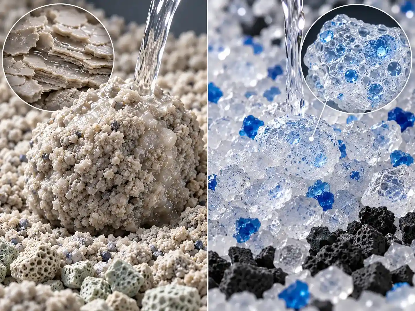 Litter moisture reaction